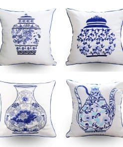 Funda de cojín bordado Hodeco 18x18 Decoración del hogar