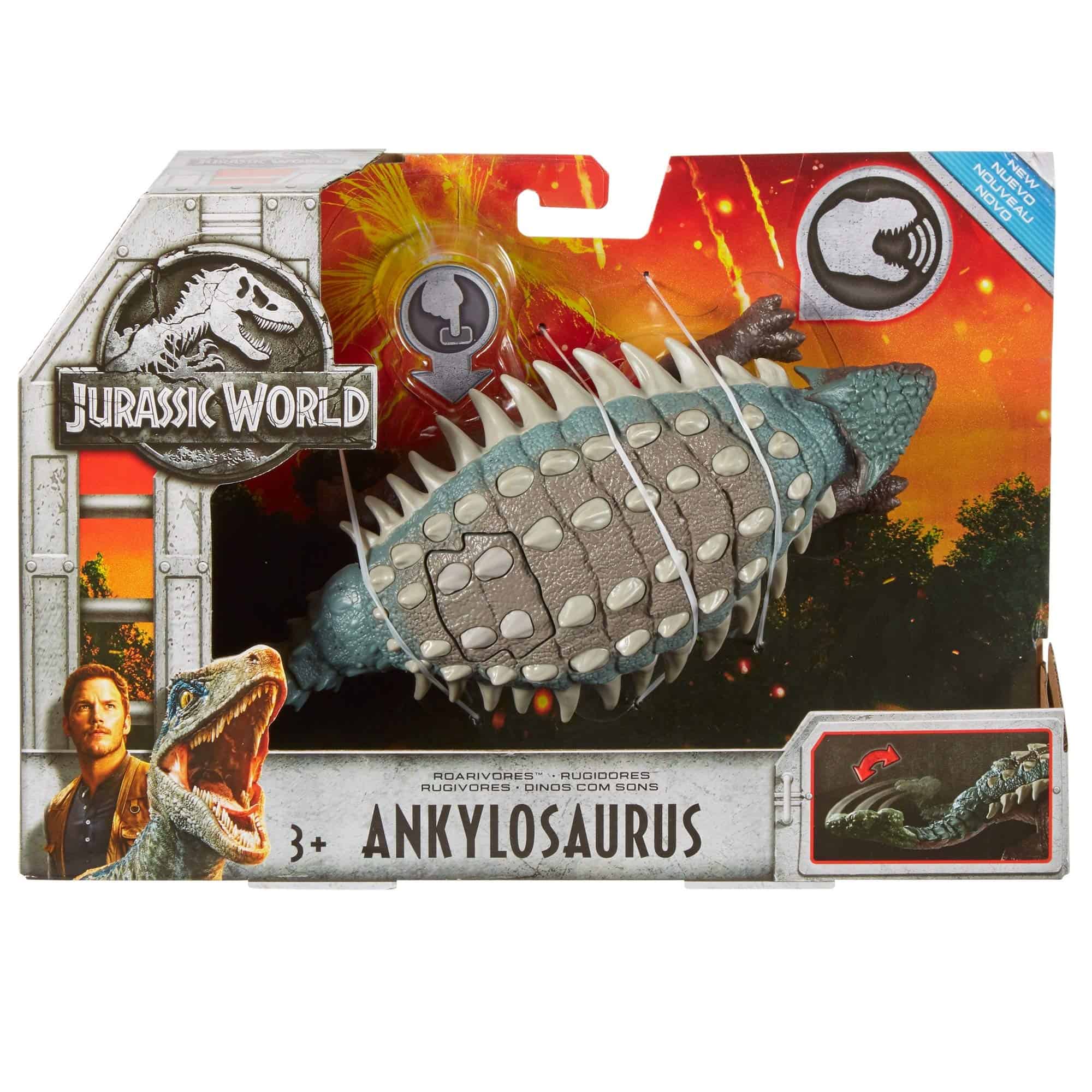 JURASSIC WORLD ROARIVORES Ankylosaurus - Imagen 6