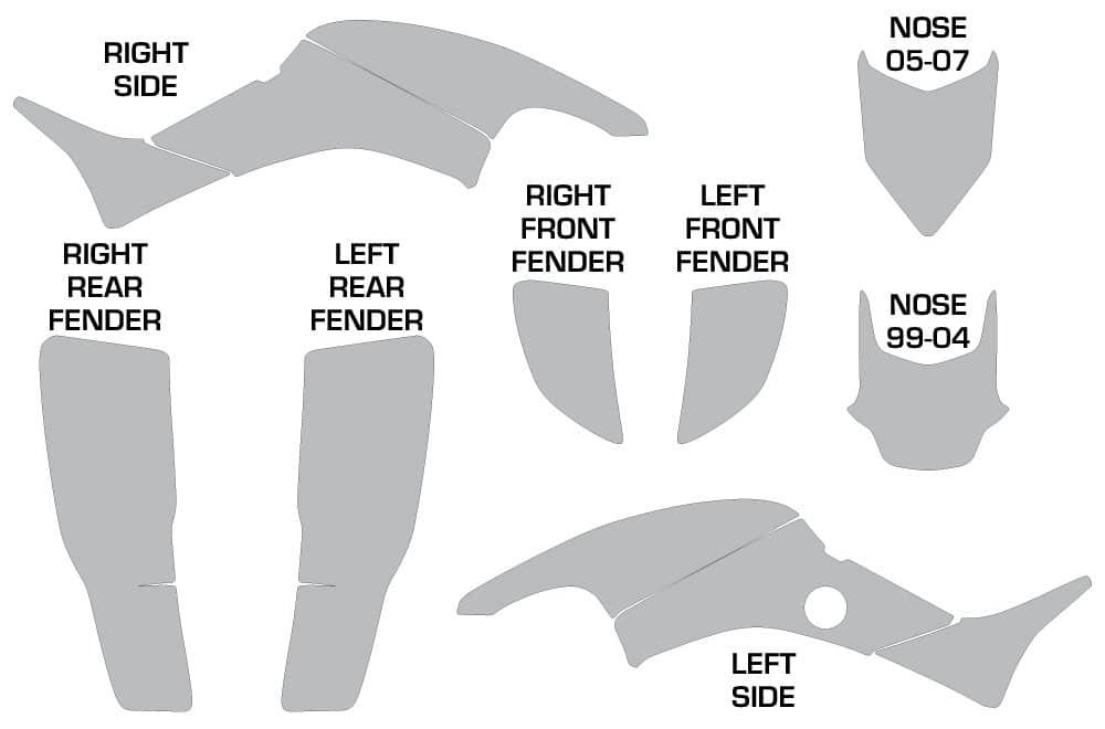 Kit de gráficos de ATV AMR Racing Calcomanía Compatible con - Imagen 3