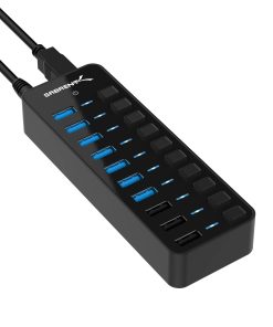 Concentrador USB SABRENT de 60W con 10 Puertos incluye 3