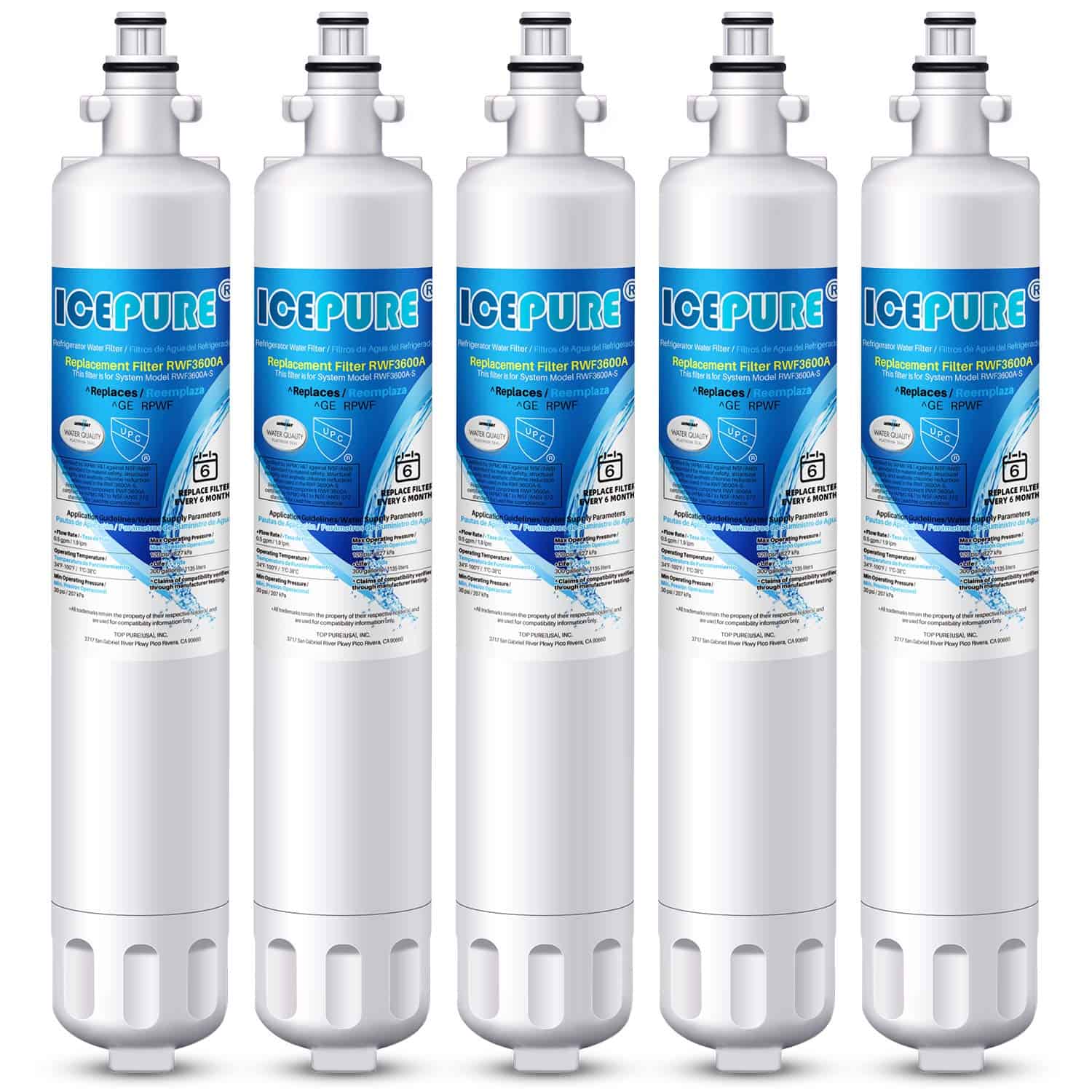ICEPURE RPWF Filtro de Agua de Repuesto Para Refrigerador
