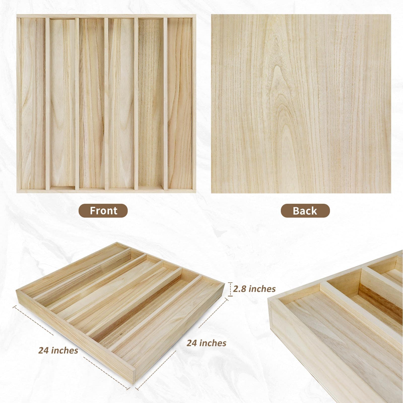 BXI Panel de Difusor de Sonido de Madera - 24 X 24 X 2.8 - Imagen 3