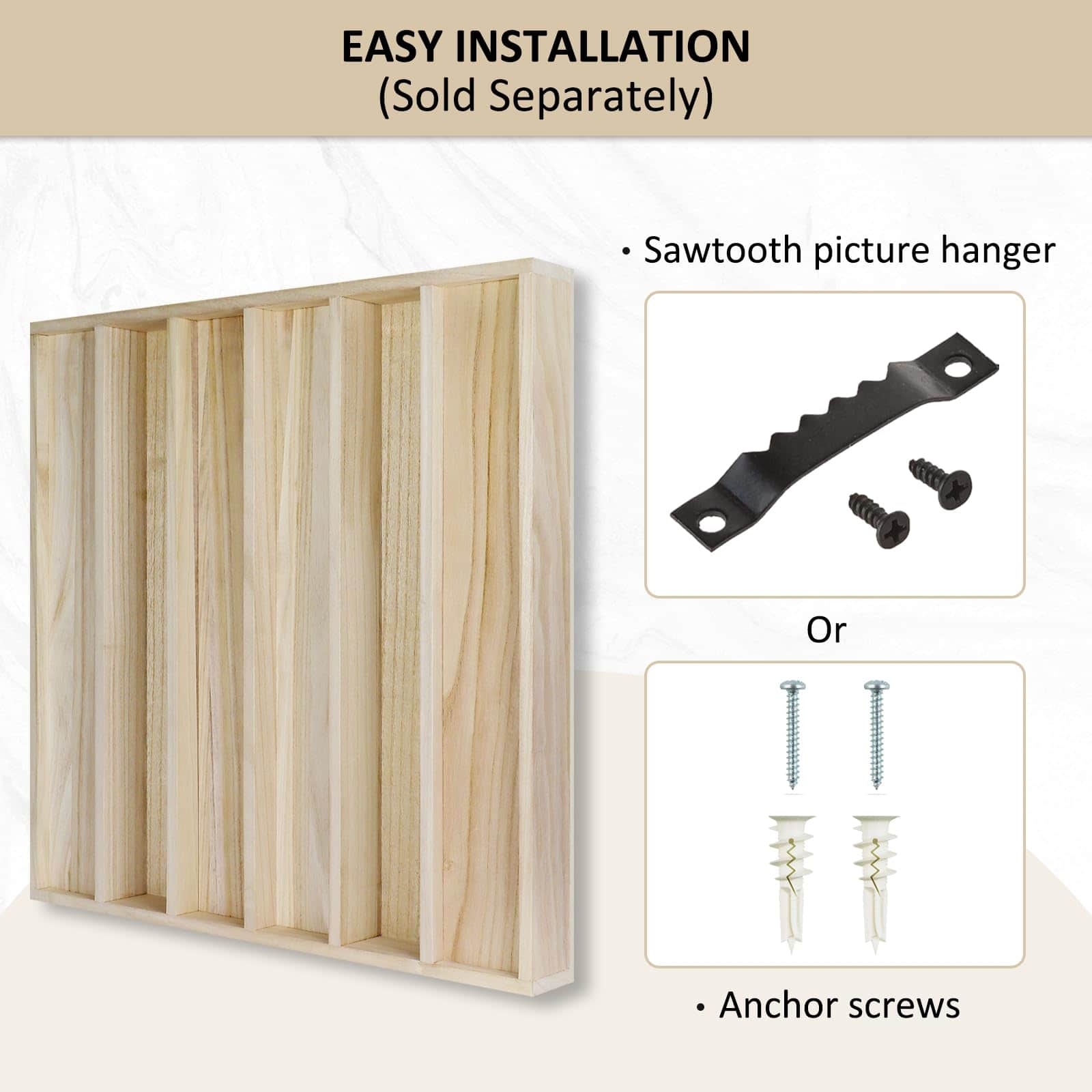 BXI Panel de Difusor de Sonido de Madera - 24 X 24 X 2.8 - Imagen 6