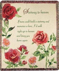 Manta Decorativa Inspiradora Stairway to Heaven Roja y