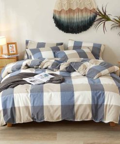 DONEUS 100% Funda de Edredón de Algodón Lavado Tamaño King