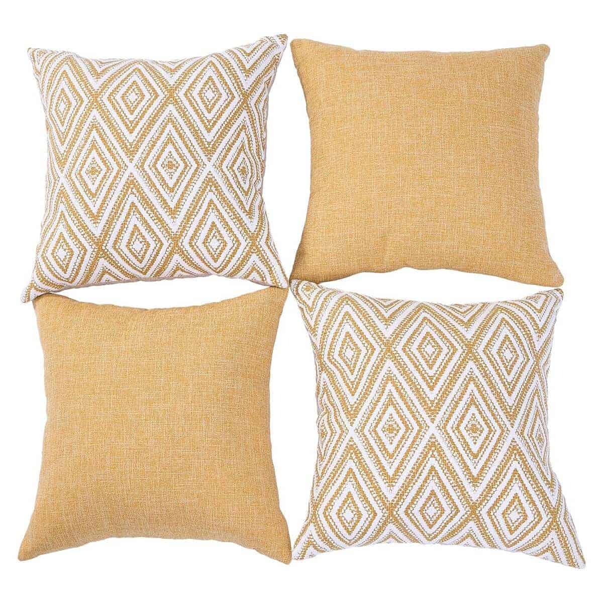 Juego de 4 Fundas de Cojín Decorativas con Diseño - Imagen 3