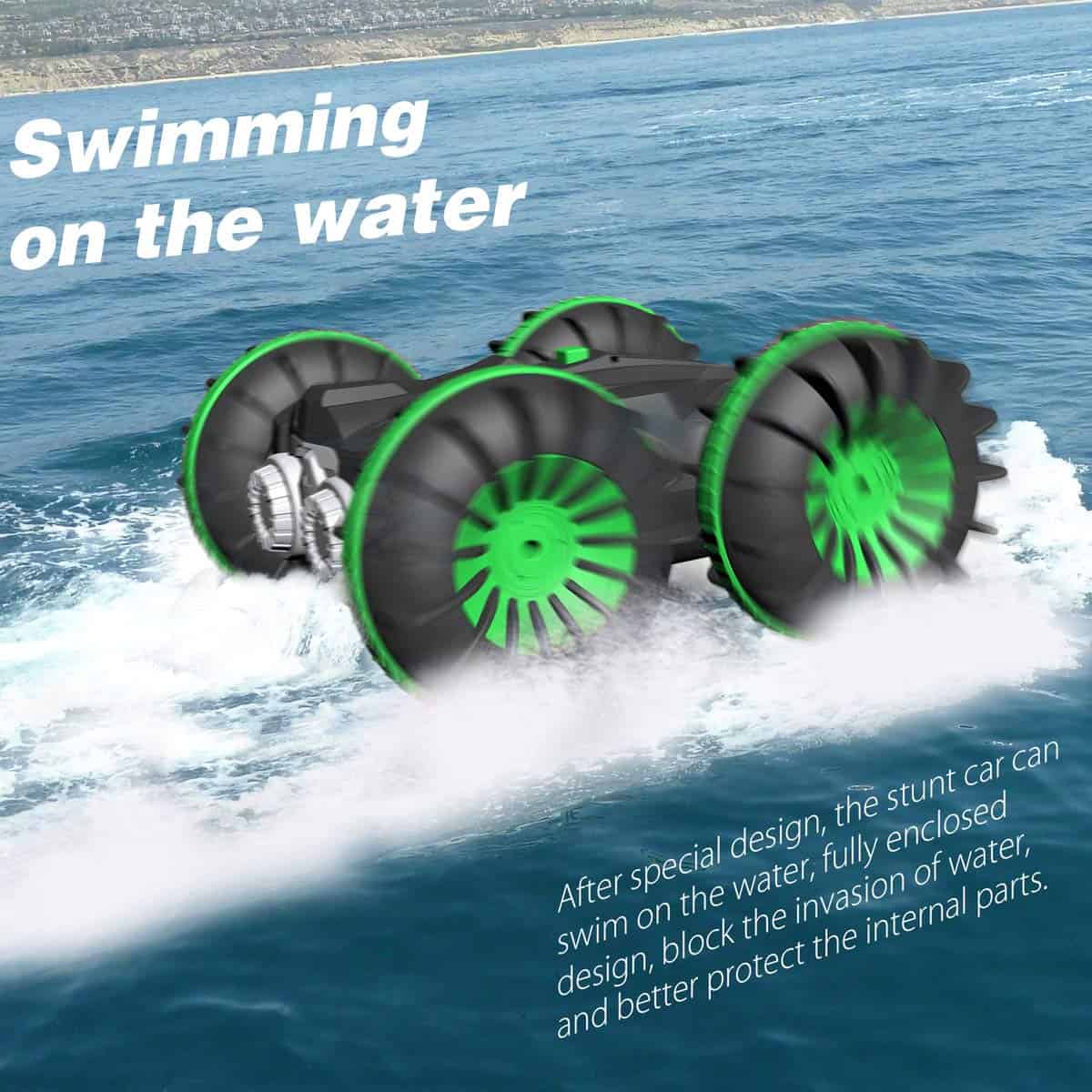 Coche Barco Anfibio de Control Remoto para Niños de 6-12 - Imagen 7