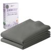 Juego de 2 Fundas de Almohada King Grises de 1000 Hilos,