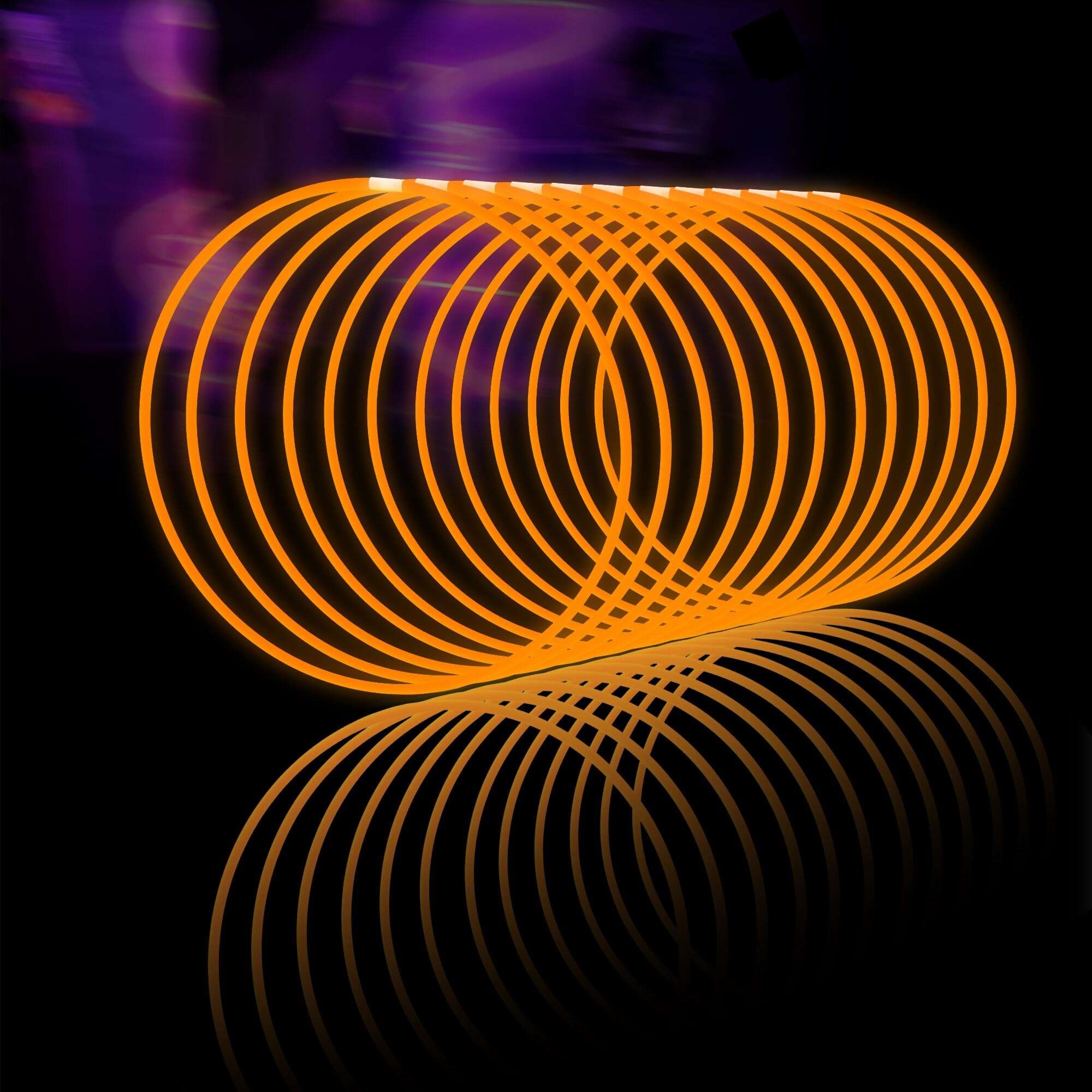 Glow Fever Glow Sticks Bulk 100ct 22'' -Naranja