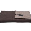 Manta Reversible de Cashmere State - Manta de -Black Coffee/