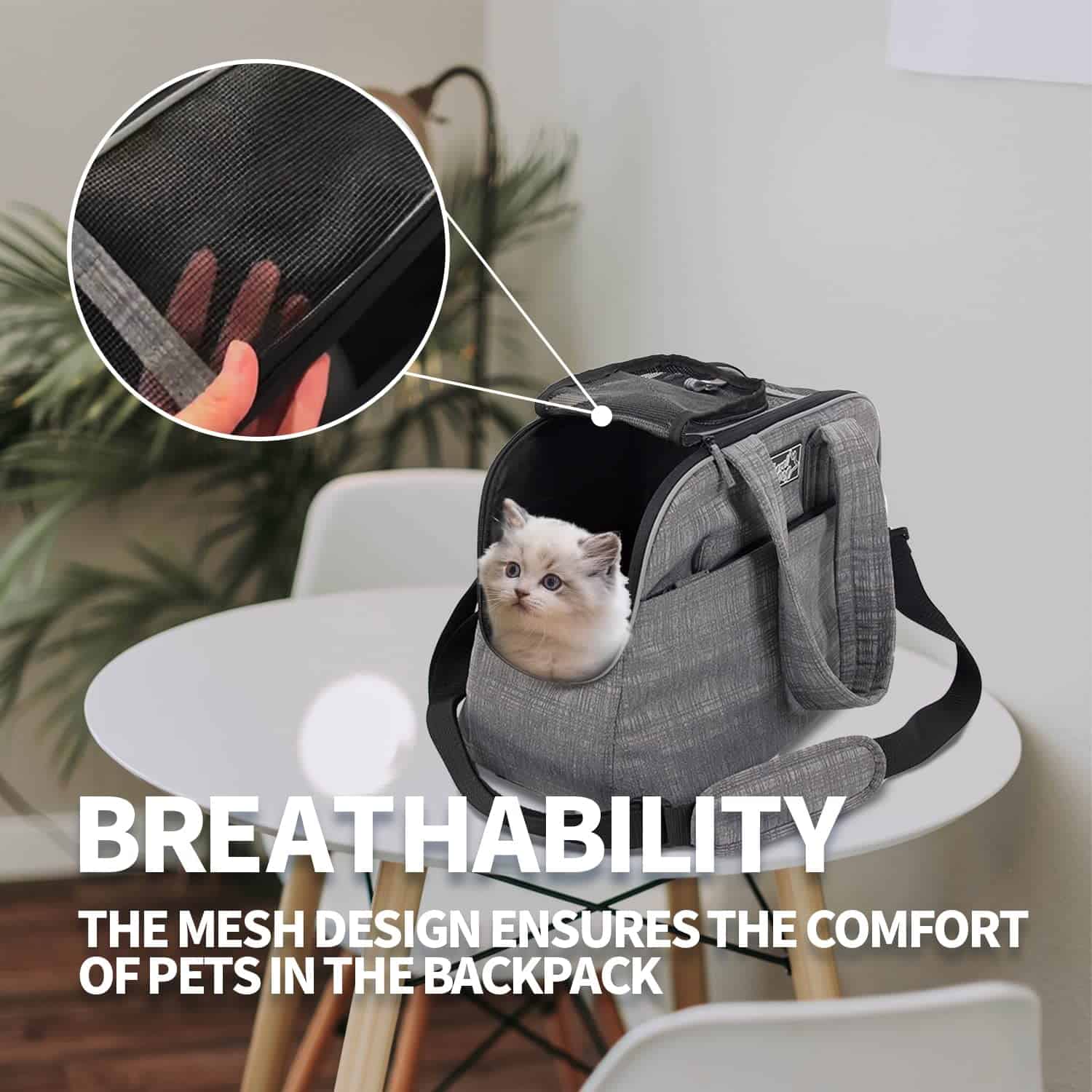 Mochila Transportadora para Perros All For Paws y Gatos - Imagen 4