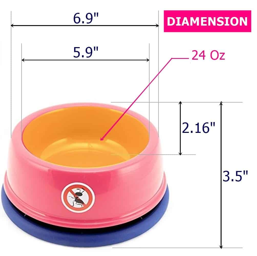 4UtoShop DYL Tazón Para Mascotas de Plástico con Goma - Imagen 5