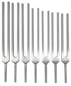 Conjunto de 7 Diapasones de Afinación de Chakras Estándar