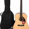 Paquete de Guitarra Acústica Fender CD-60S Dreadnought V2,