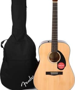 Paquete de Guitarra Acústica Fender CD-60S Dreadnought V2,