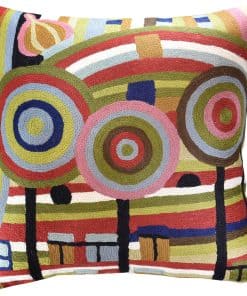 Funda de almohada moderna Kashmir Designs Hundertwasser