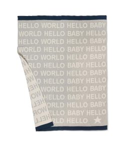 Manta para Bebé Abbott Collection 91-SNUGGLE-07 Hello Baby