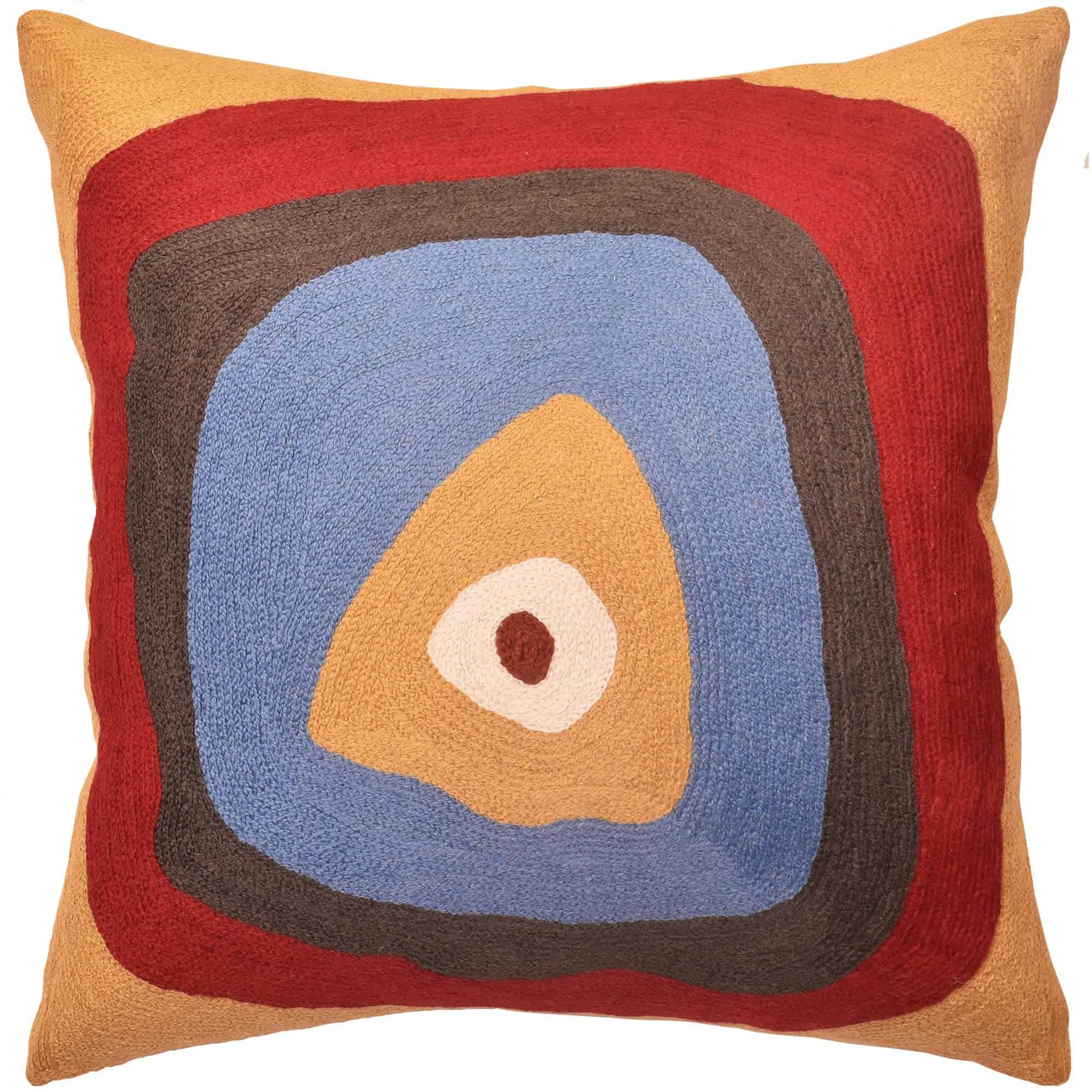 Funda de almohada moderna Kashmir Designs Kandinsky - Funda