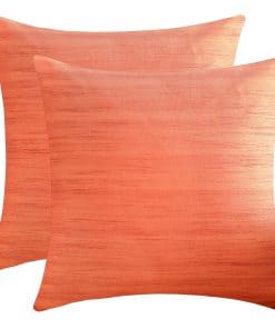 Funda de Almohada Euro Salmon - The White Petals (Seda