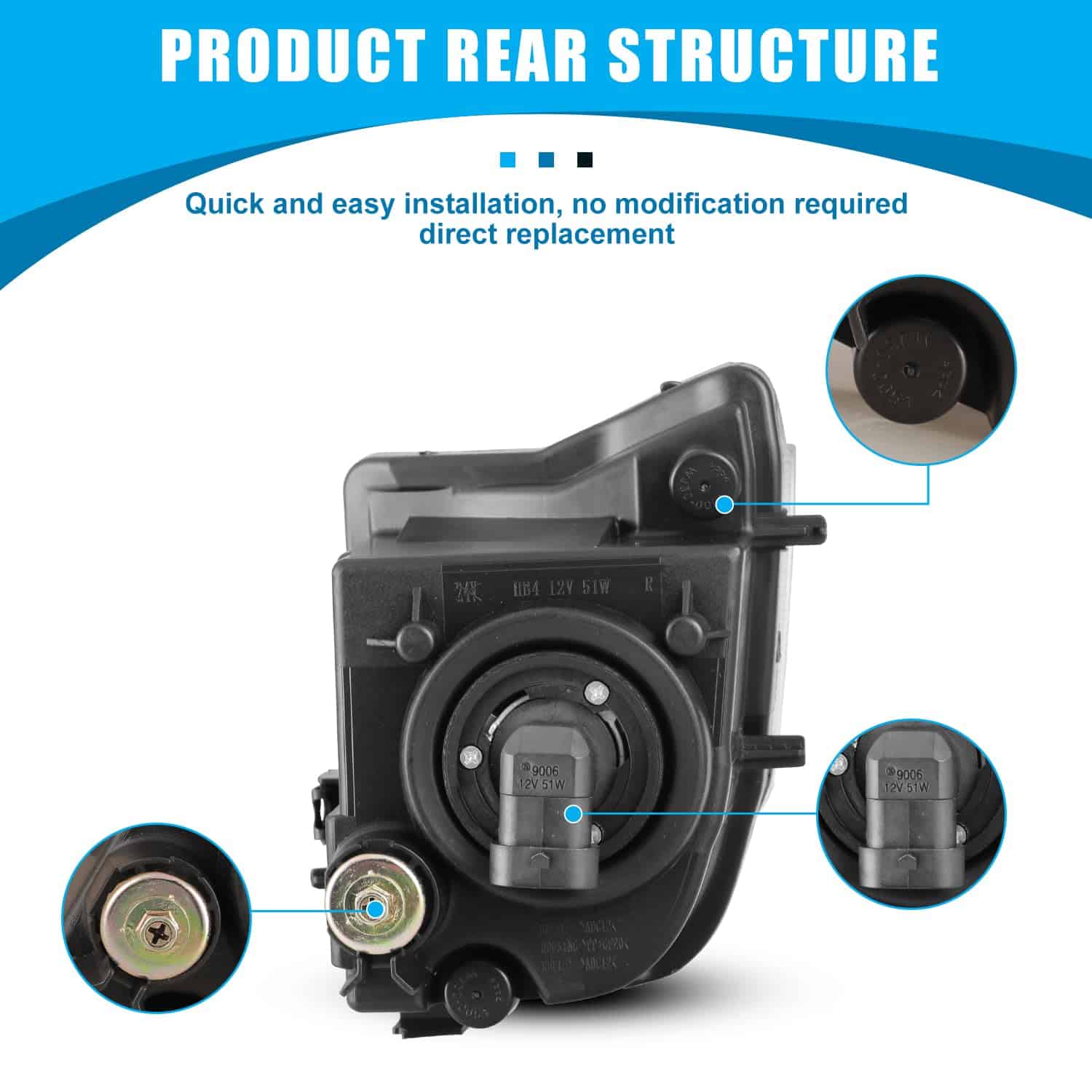 Conjunto de Luces de Niebla CPW Compatible con [2006 2007 - Imagen 5