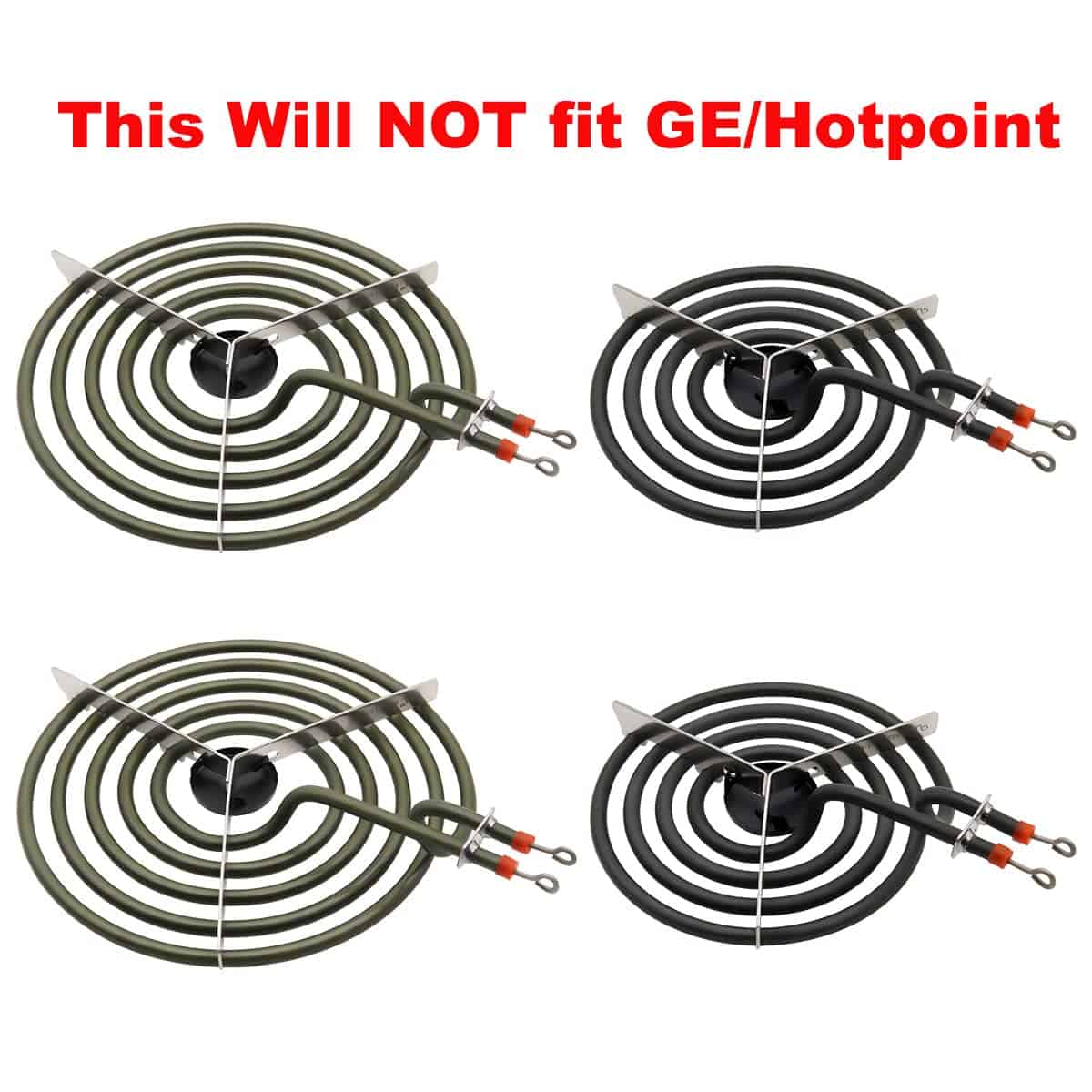 Juego de bandejas de goteo de porcelana Siwdoy W10288051 y - Imagen 4