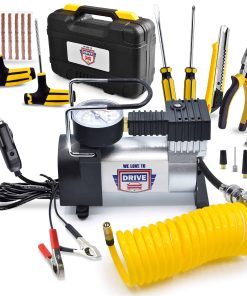 Inflador de neumáticos Compresor de aire portátil con kit