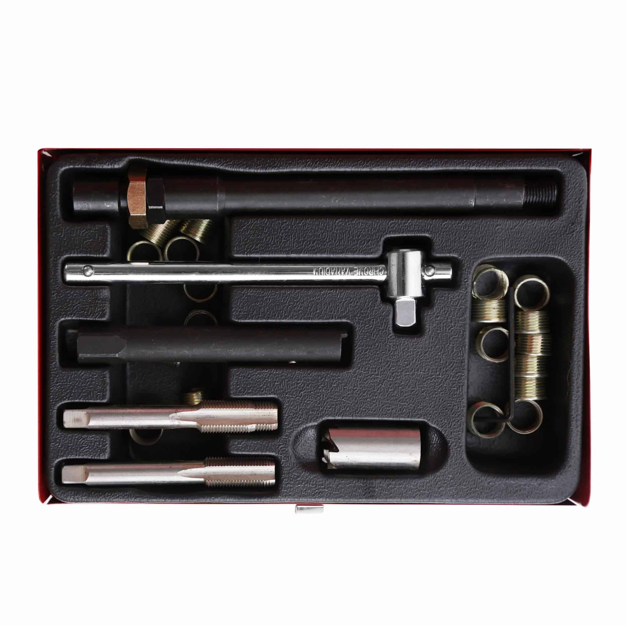 Kit de Reparación de Rosca de Bujía WINTOOLS de 26 piezas