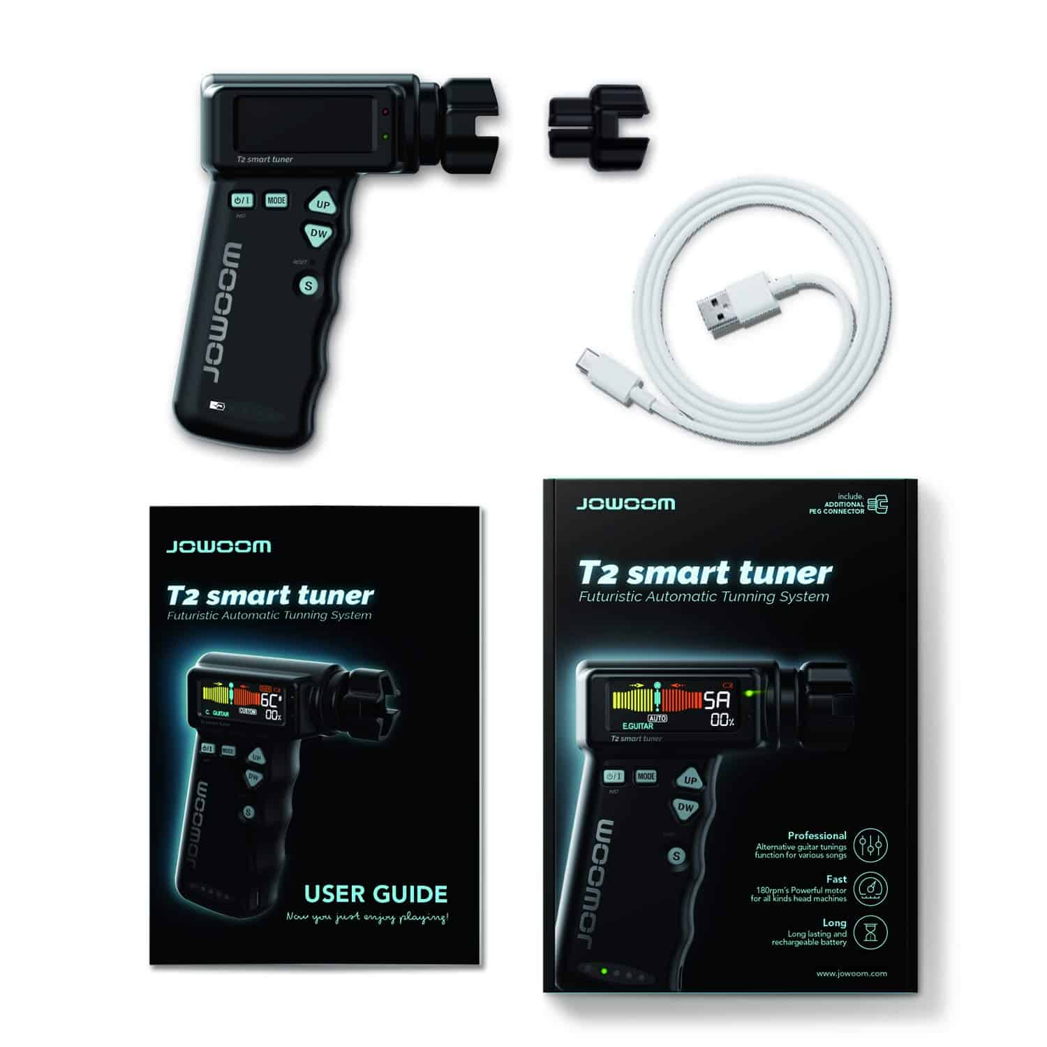 Afinador Automático Inteligente JOWOOM T2 para Guitarra y - Imagen 3