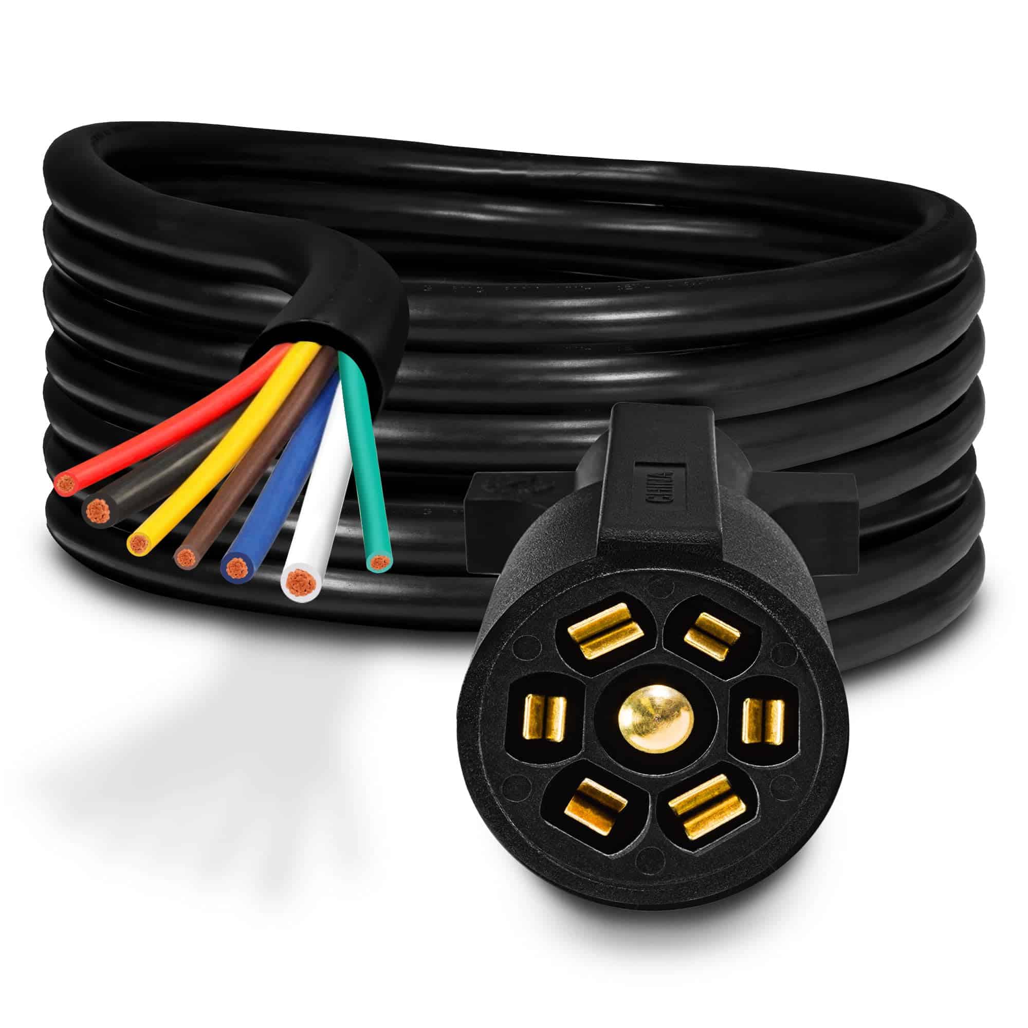 Cable de Enchufe para Remolque de 16 pies de Largo con 7