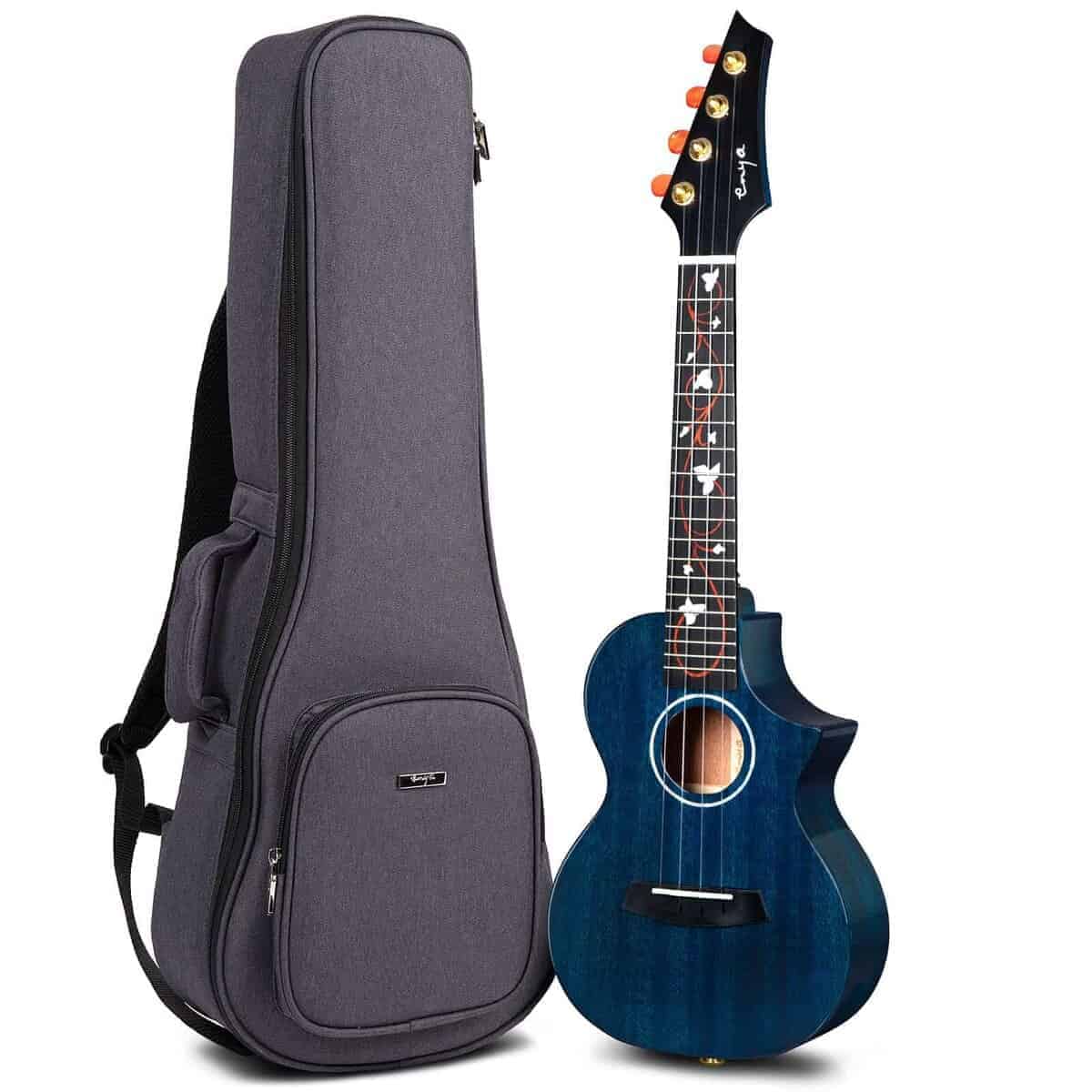 Ukulele Tenor azul Enya EUT-M6 de 26 pulgadas de caoba
