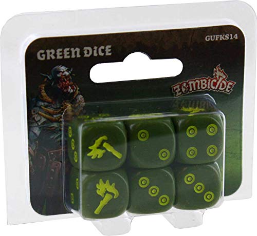 Guillotine Games Zombicide: Pack de dados verdes -