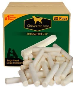 Chicles para Perros Rollo de Retriever 7-8 Pulgadas. Extra