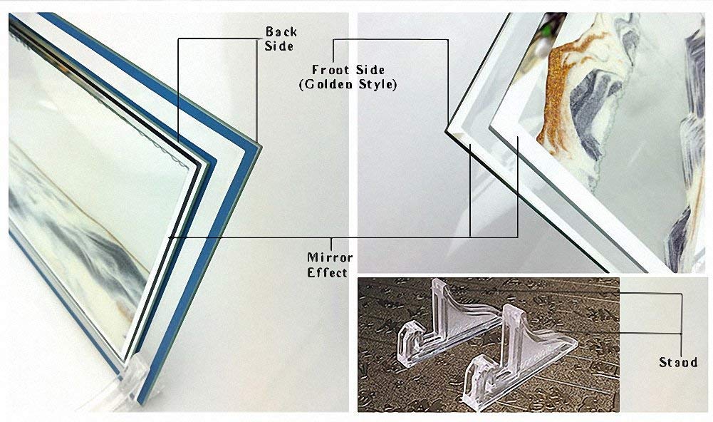 Cuadro de Arte en Movimiento de Arena Profunda del Mar - Imagen 5