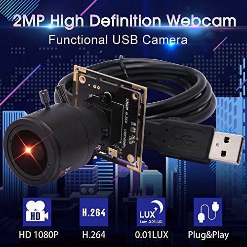 Cámara USB 2MP Full HD 1080P 30fps Cámara USB con Lente - Imagen 5