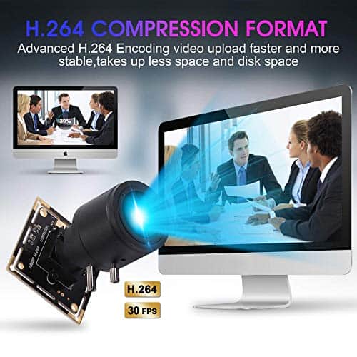 Cámara USB 2MP Full HD 1080P 30fps Cámara USB con Lente - Imagen 3