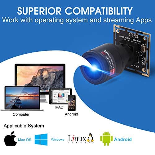 Cámara USB 2MP Full HD 1080P 30fps Cámara USB con Lente - Imagen 7