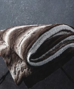 Manta de Lujo ViscoSoft de Piel Sintética Sherpa, Marrón