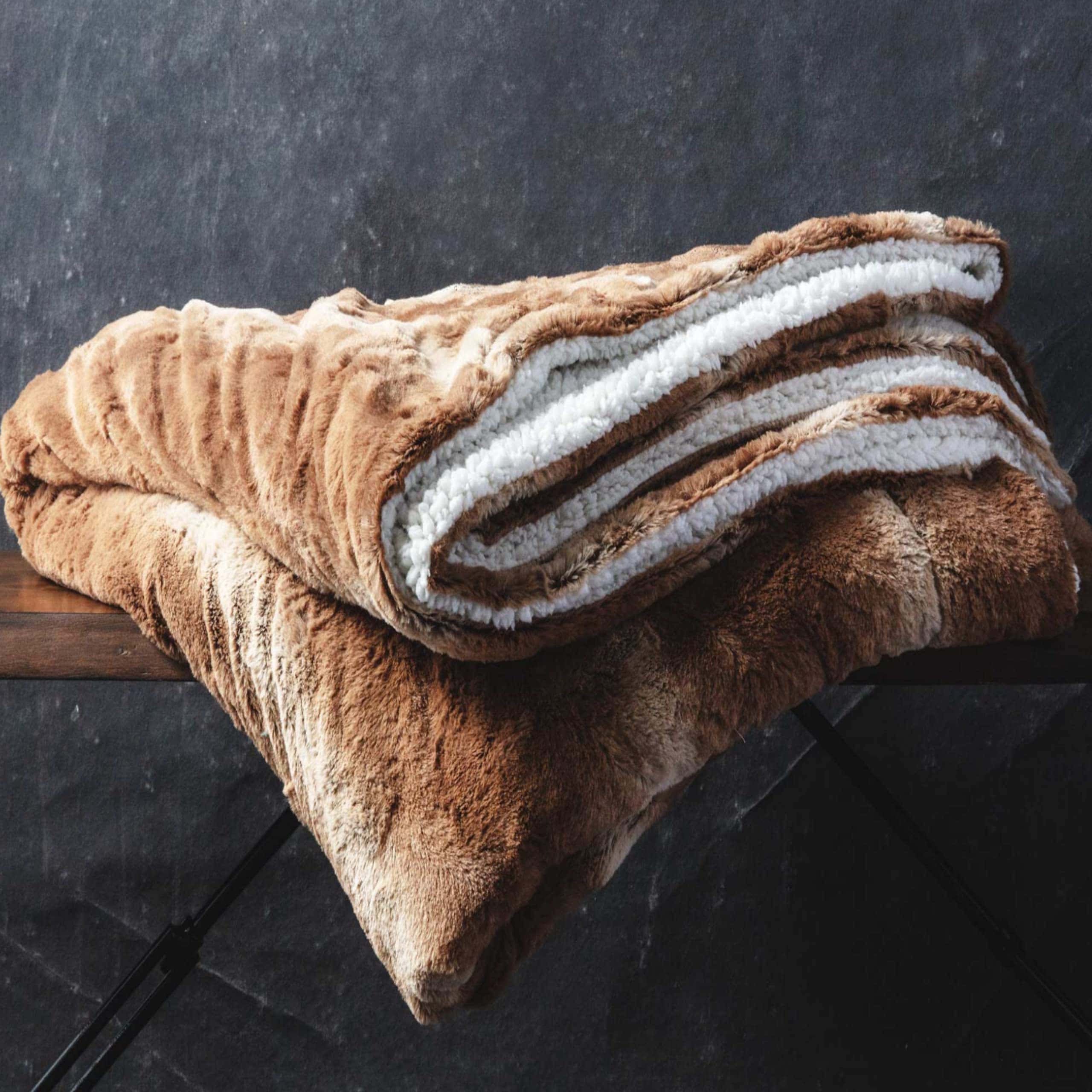 Manta de Lujo ViscoSoft Faux Fur King/California King