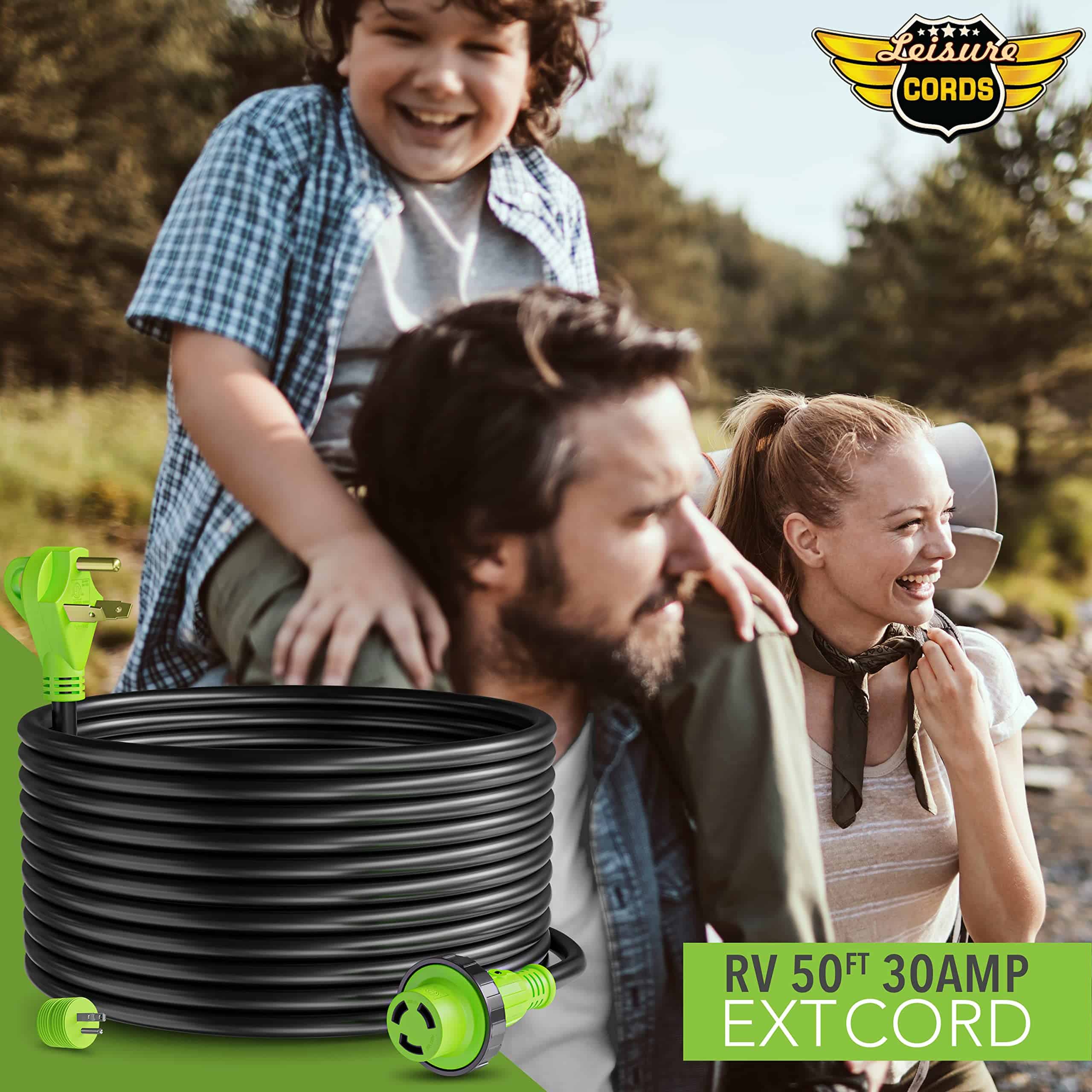 Cable de extensión de 50 pies Leisure Cords con Adaptador - Imagen 10