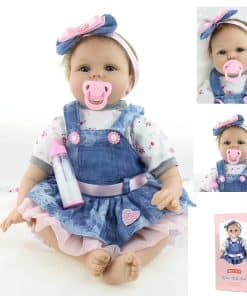 Muñeca Bebé Renacida Realista de Silicona Suave de 22