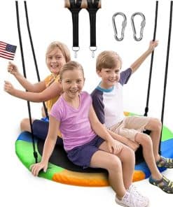 Juegoal 40 Pulgadas Saucer Tree Swing, Columpio Grande con
