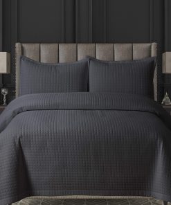 Juego de Colcha Tribeca Living COMOQUILTTWSG, Twin, Gris