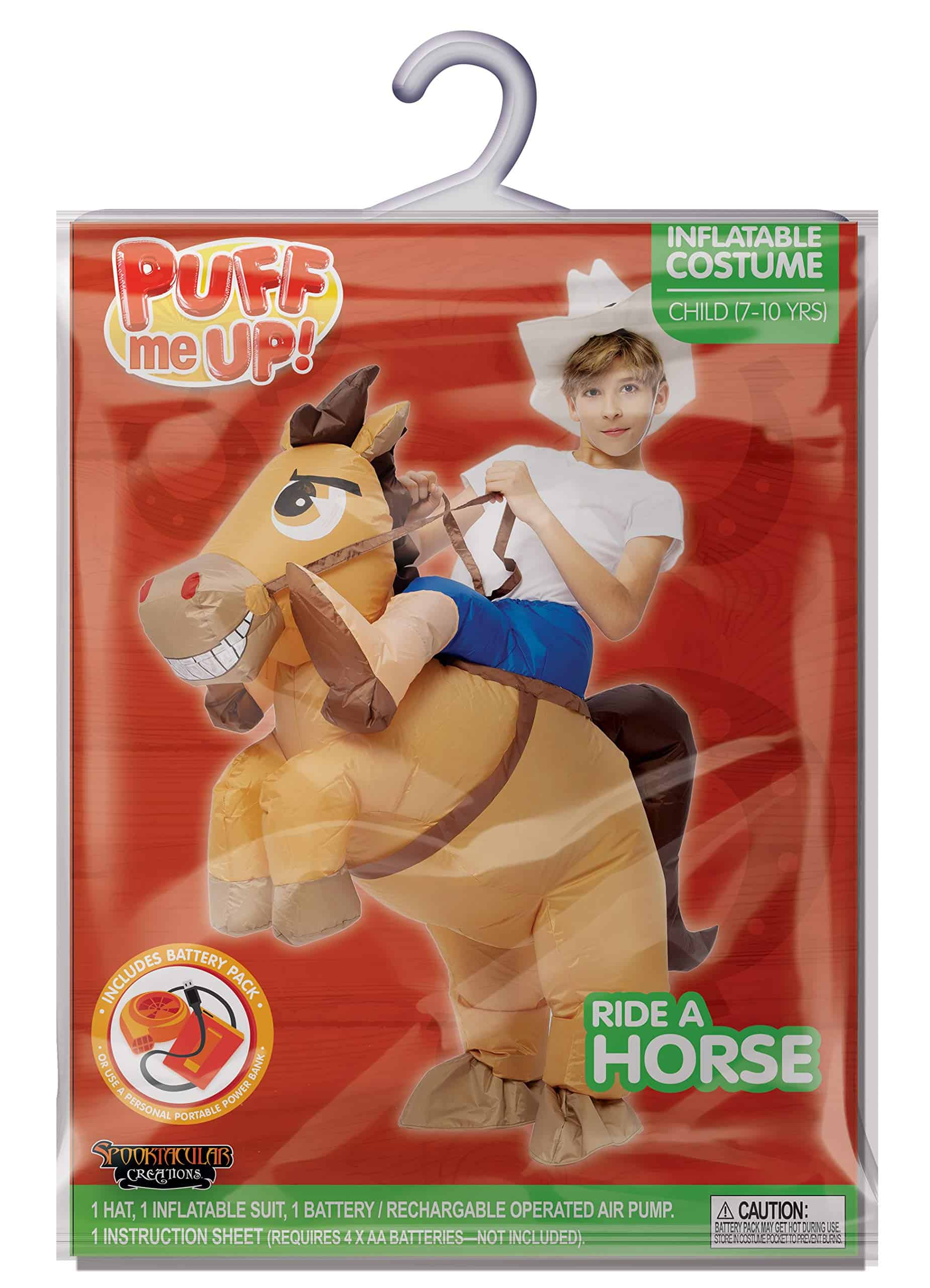 Disfraz de Vaquero Montando un Caballo Inflable - Imagen 8