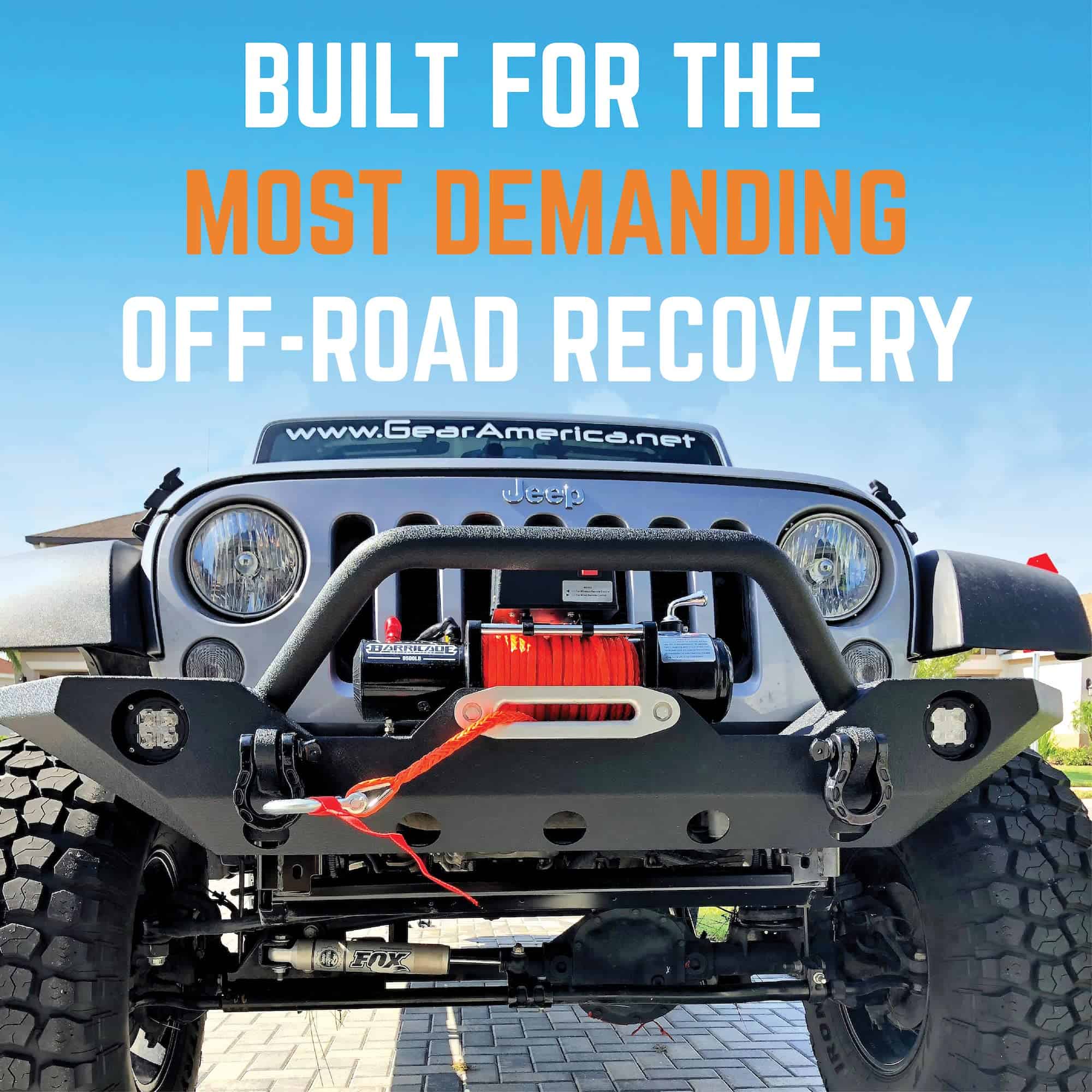 GearAmerica Mega D Ring Shackles - Capacidad de -Azul (2PK) - Imagen 7