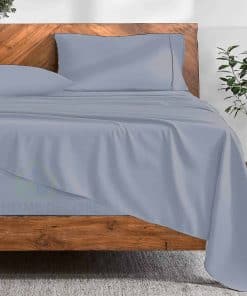 Juego de sábanas de bolsillo extra profundo (4 -Gris Claro S