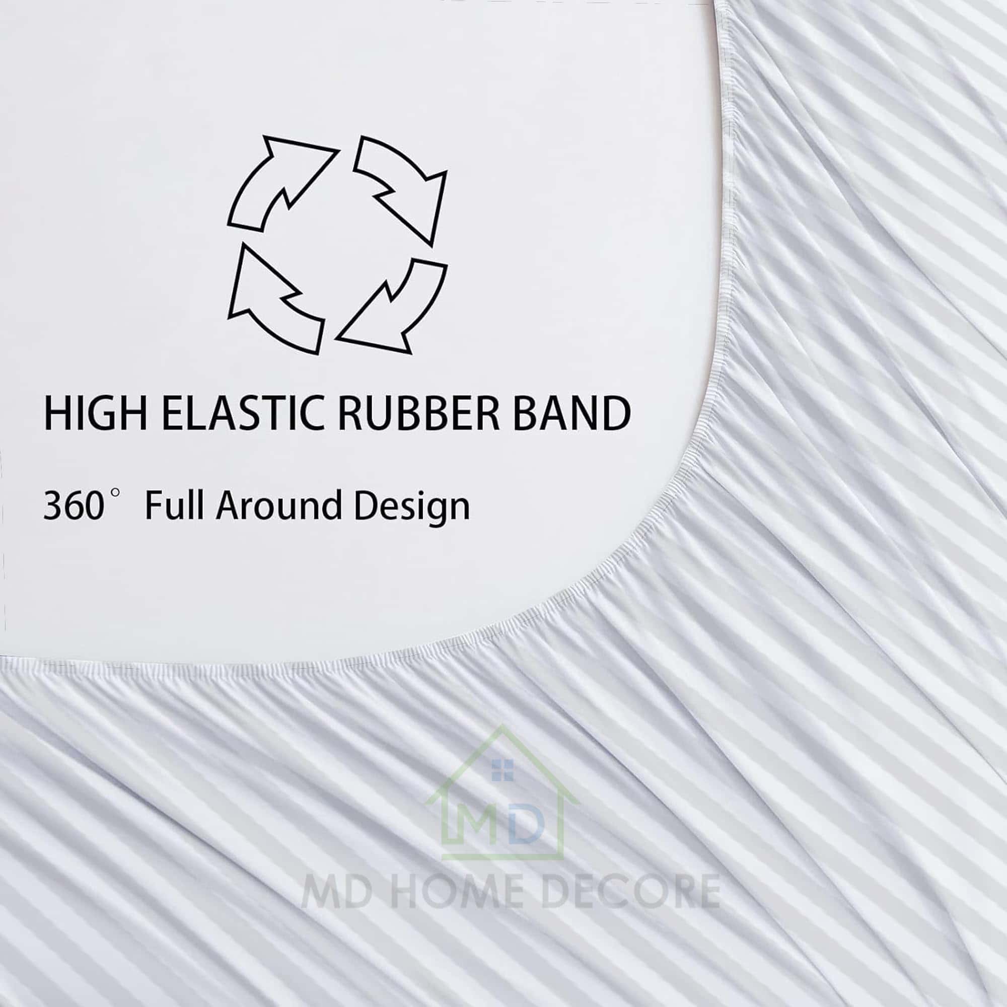 Juego de sábanas de 4 piezas Extra Deep Pocket 100% algodón - Imagen 8