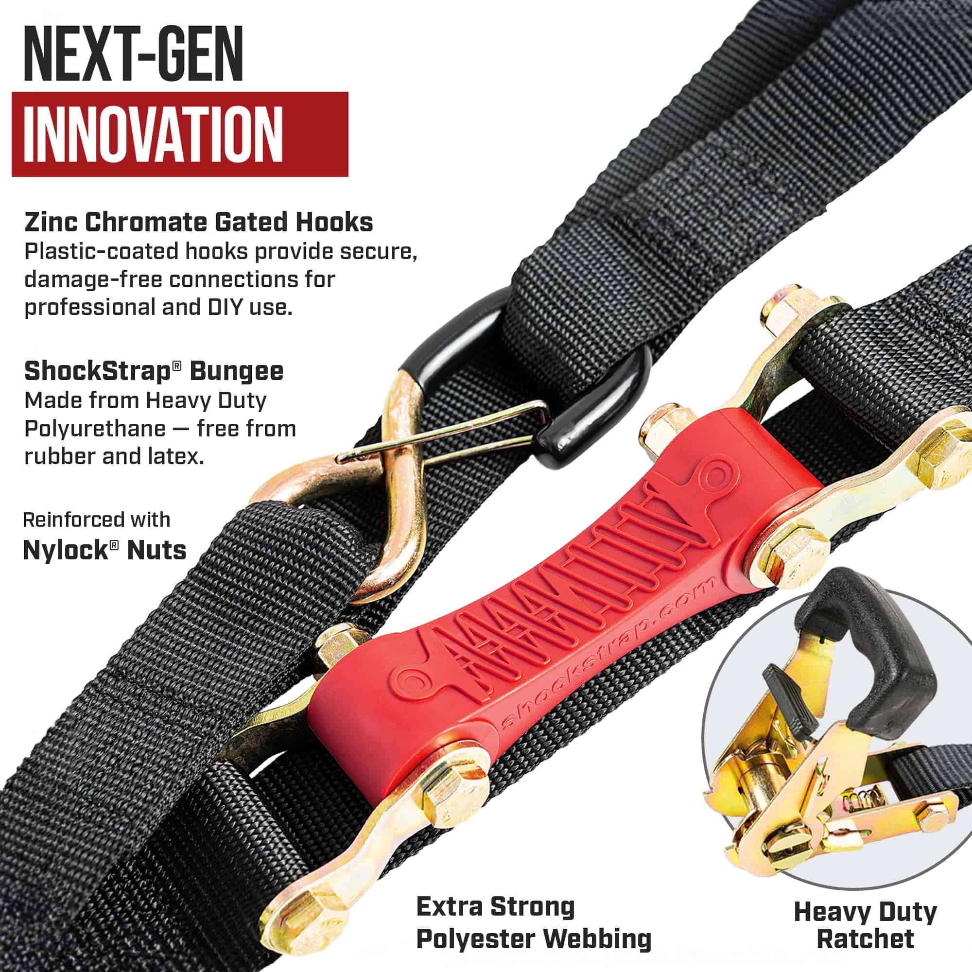 SHOCKSTRAP 7RSBK4PKP Amarre con Trinquete y Absorbedor de - Imagen 4