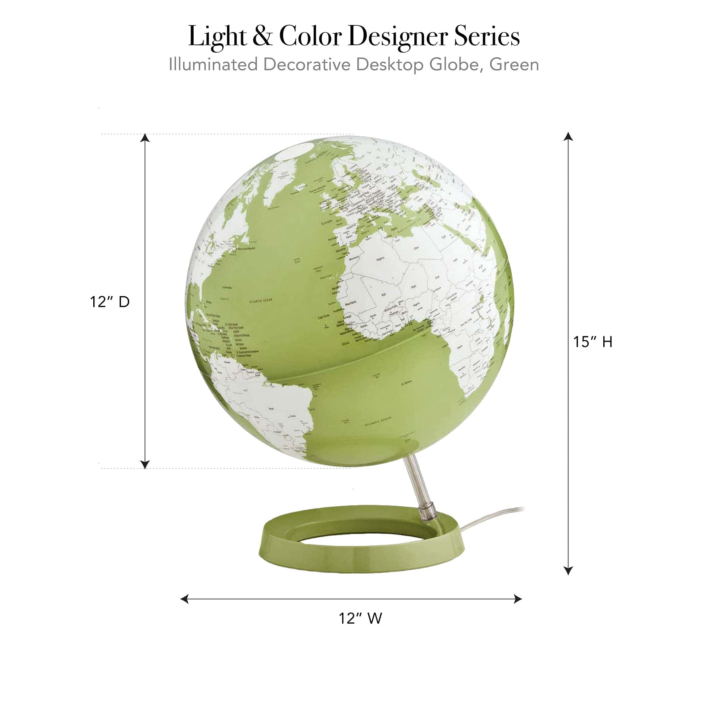 Globo del Mundo Iluminado Waypoint Geographic Light & - Imagen 4