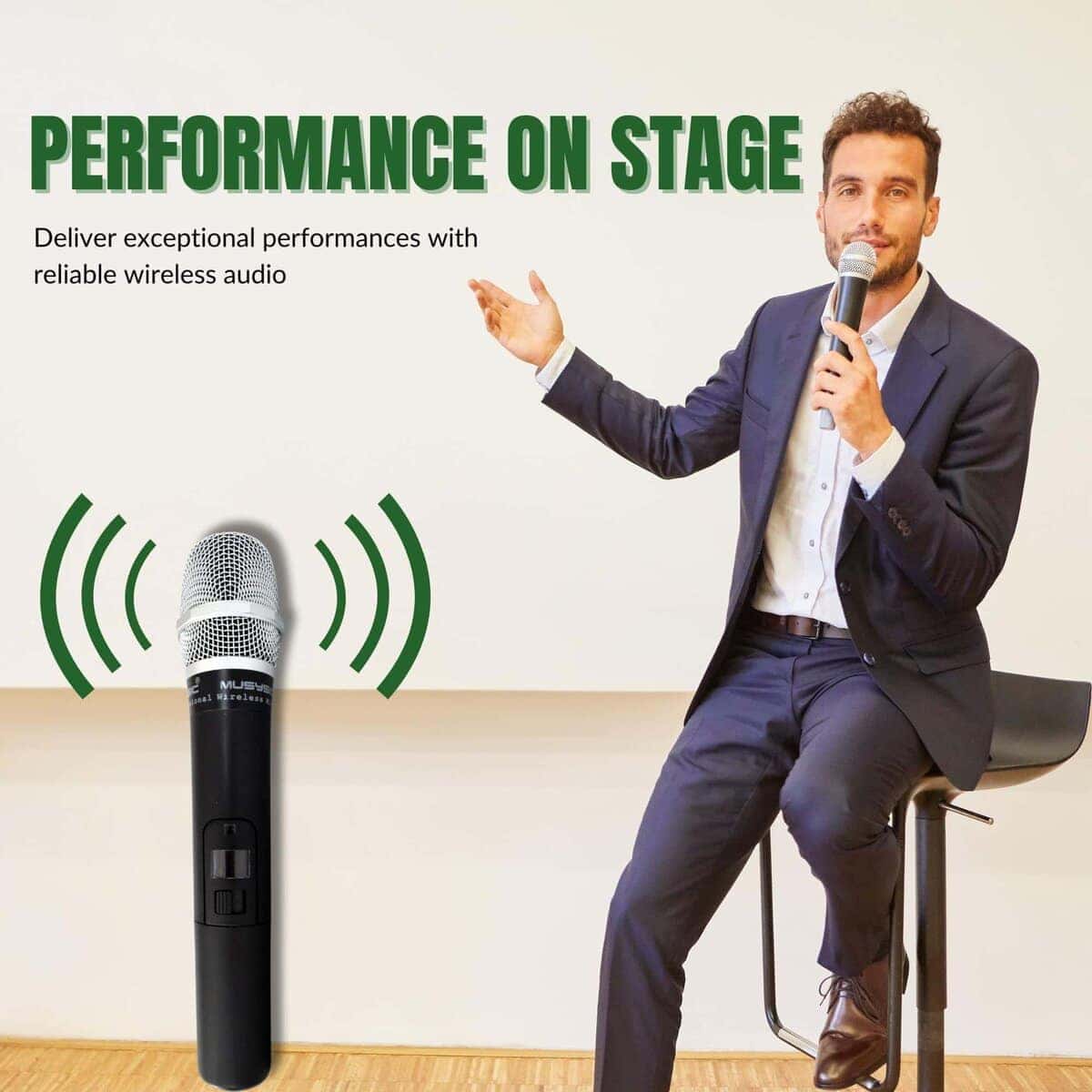 Sistema de Micrófono Inalámbrico MUSYSIC - Sistema de - Imagen 6