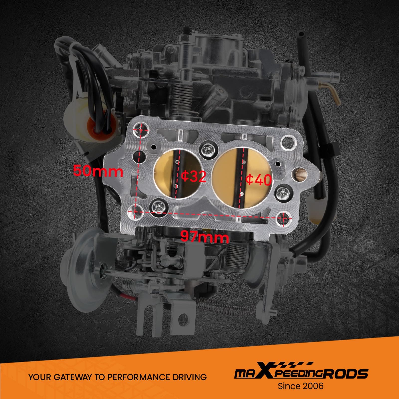 Carburador maXpeedingrods 2-Barrel 22R TOY-505 para Toyota - Imagen 7